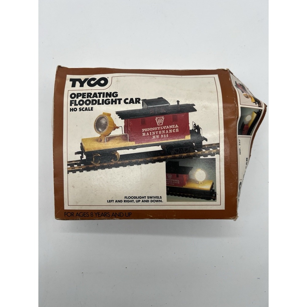 Tyco HO Scale Operating Floodlight‎ Car No 347